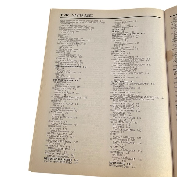 Chilton Honda Civic/Del Sol 1996-00 Repair Manual - Picture 9 of 11